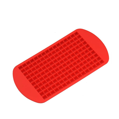 AussieSuperStore Homeware Supplies Sili Mini Ice Cube Molds Trays Frozen Cube Bar Pudding Silicone Tray Mould Tool (Red) Mini Ice Cube Molds Trays Cube Bar Pudding Silicone Tray Mould Tool CB16ICETRAYRED